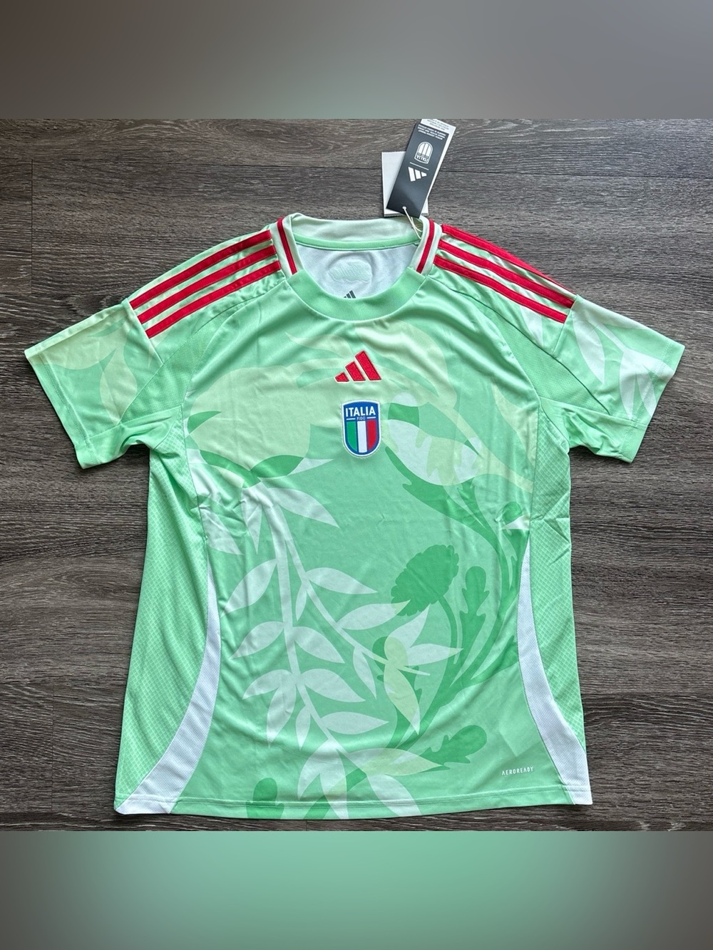adidas Mint Green Italy Women’s Euro Cup Soccer Jersey